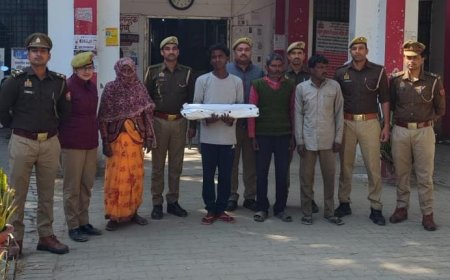 झूंसी हत्याकांड का 24 घंटे में खुलासा, पैसे के लेन देन के विवाद में युवक की हत्या, 4 गिरफ्तार