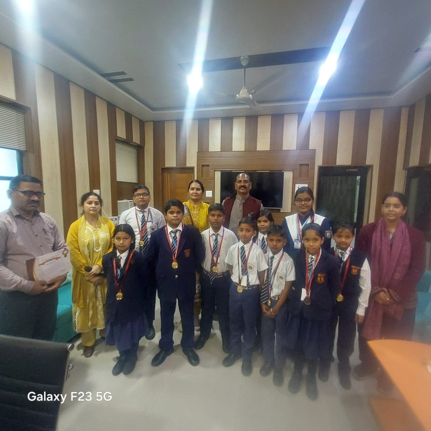 एमपीएस स्कूल के श्रेयांश को दिल्ली में किया गया पुरस्कृत 