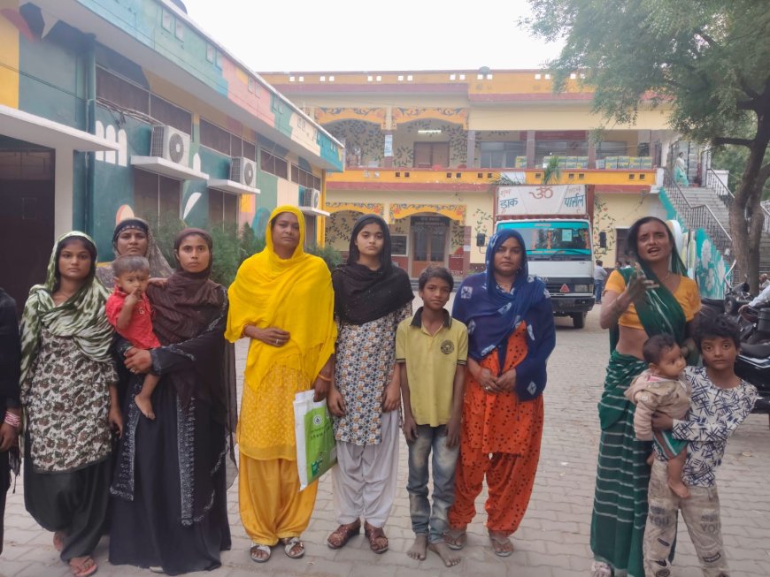 पीड़ित मुस्लिम महिलाओं का आरोप जमीनी मामले को लेकर दबंगों द्वारा नशीला पदार्थ बेचने का लगा रहे आरोप, 